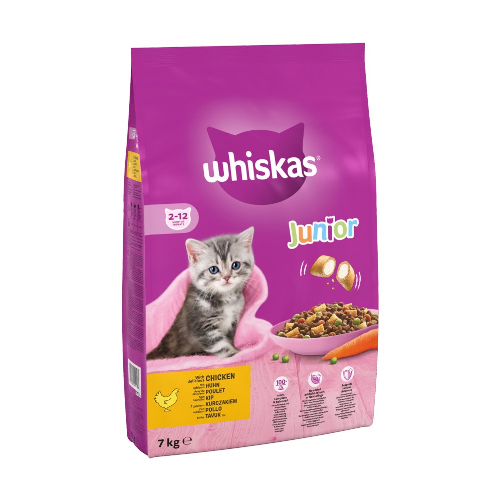 Whiskas Kitten Chicken Dry Food 7kg (Pack of 1)