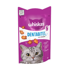 Whiskas Dentabites Adult Dry Cat Treats with Chicken 50g (Pack of 8) - Hungry Tails