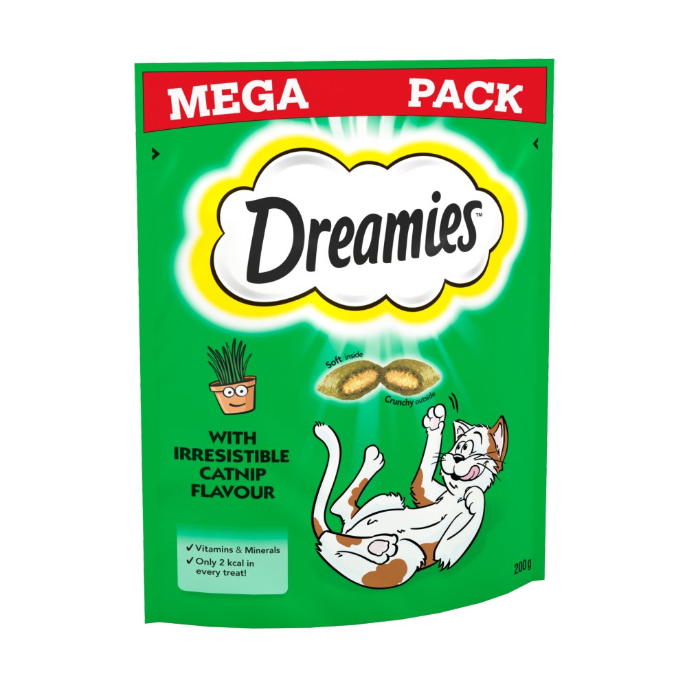 Dreamies Cat Treat Biscuits with Catnip 200g (Pack of 6)