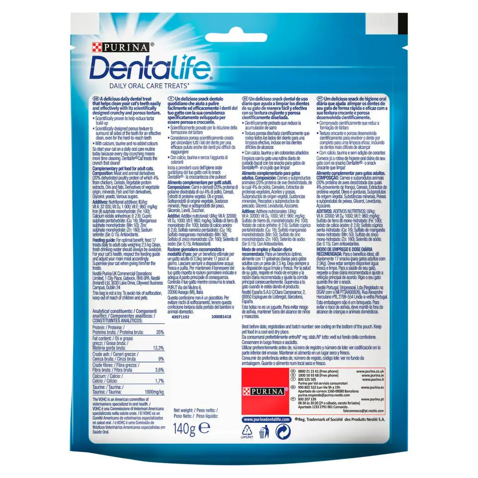 Dentalife Dental Chicken Cat Treats 140g (Pack of 1)