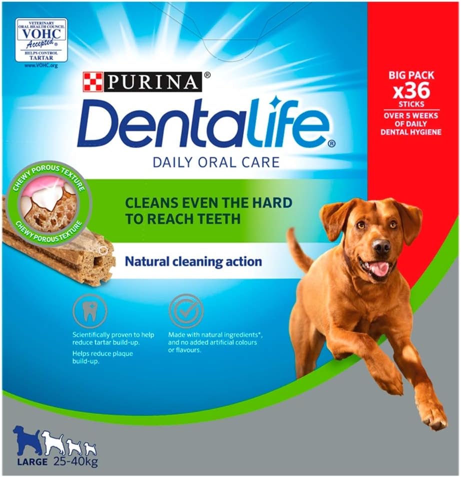 Dentalife Large Dog Treat Dental Chew 4 Stick(Pack of 6)