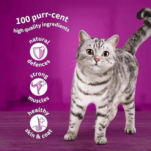 Whiskas 1+ Adult Cat Food Pouches in Jelly with Tuna 85g (Pack of 28) - Hungry Tails