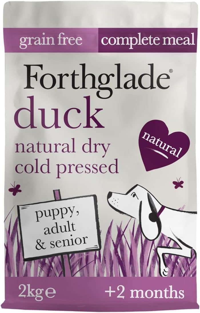 Forthglade Duck with Sweet Potato Cold Pressed Dry Dog Food 2kg (Pack of 4)