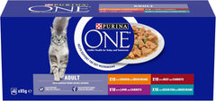 PURINA ONE Mini Fillets Mixed Selection Wet Cat Food 40x85g (Pack of 1)