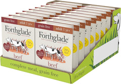 Forthglade Complete Adult Grain Free Wet Dog Food Beef with Sweet Potato & Vegetables 395g (Pack of 18)