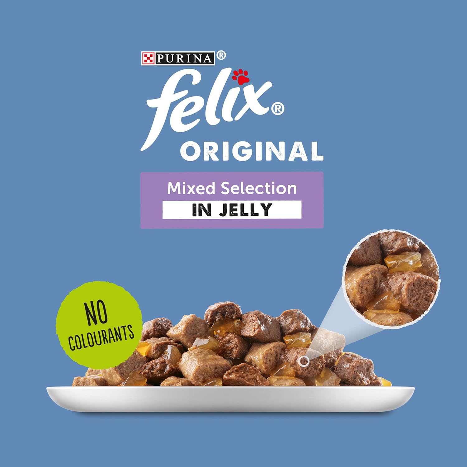 FELIX Original Mixed Selection in Jelly Food 12x100g (Pack of 1)