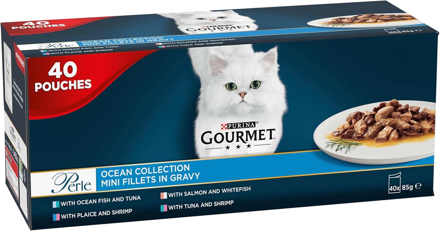 GOURMET Perle Ocean Collection Wet Cat Food 40x85g  (Pack o f 1)