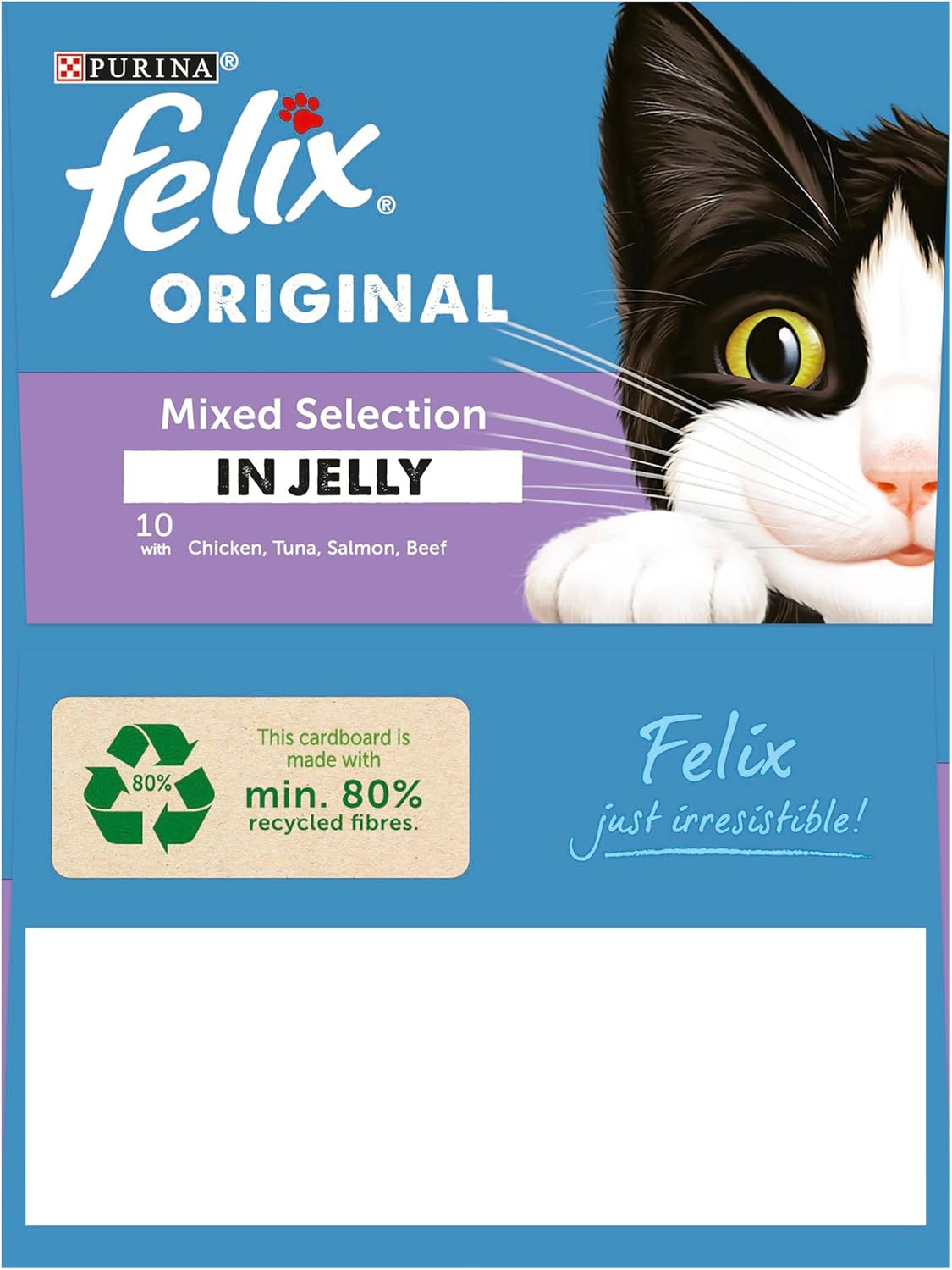 FELIX Original Mixed Selection in Jelly Cat Food 12x100g (Pack of 4)