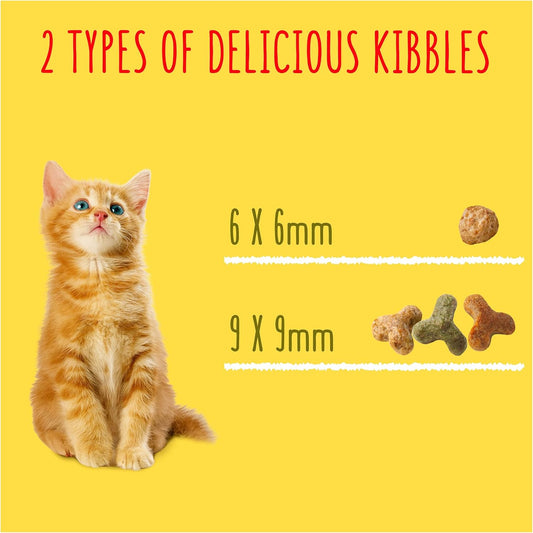 GO-CAT Kitten Chicken, Turkey and Milk Dry Cat Food 750g (Pack of 5)