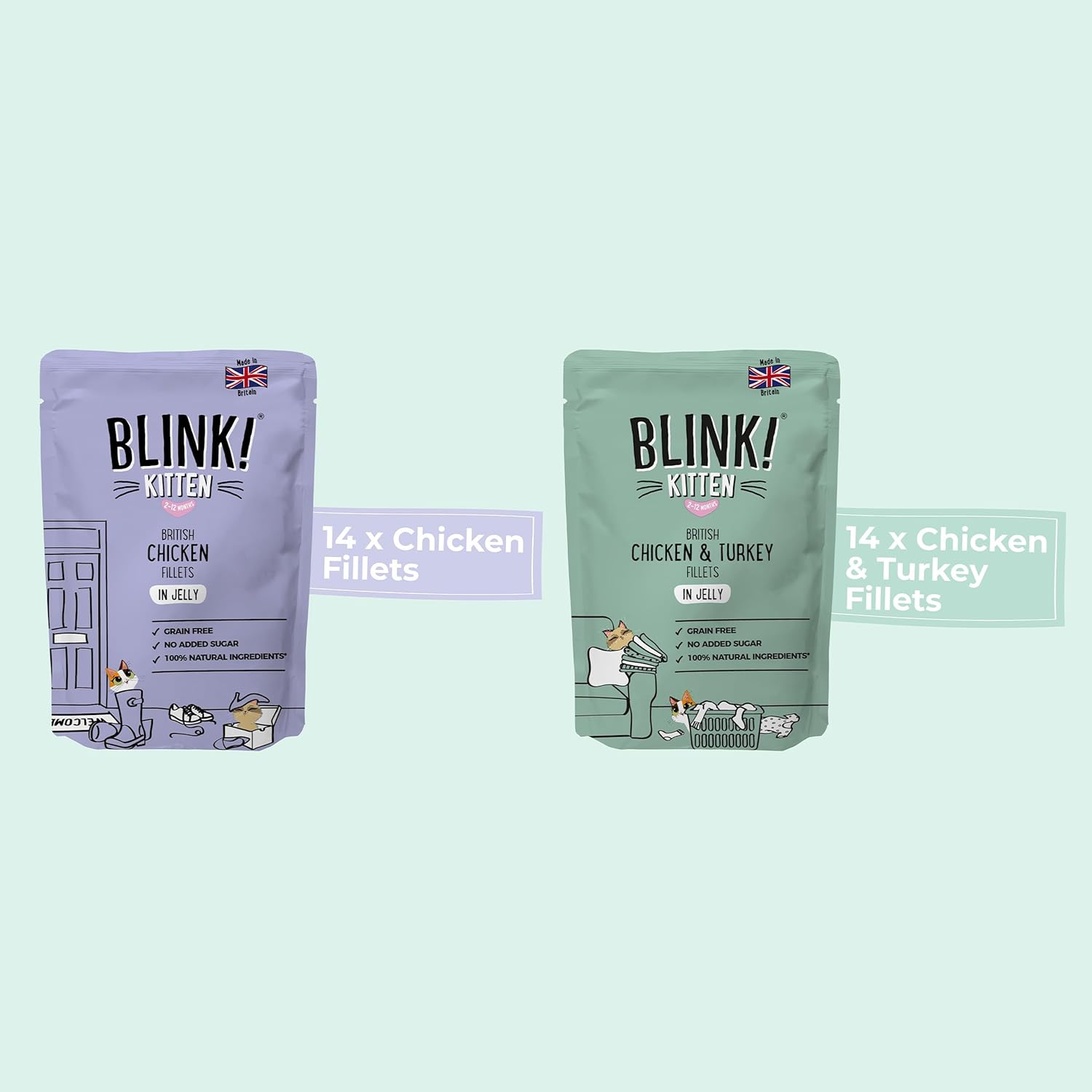 Blink! Chicken Fillet Recipes in Gravy 8 × 85g (Pack of 3)