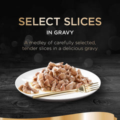 Sheba Slices Adult Cat Food Tray Poultry Selection in Gravy 8 x 85g (Pack of 4)