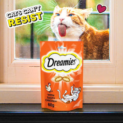 Dreamies Cat Treat Biscuits with Chicken Mega Pack 200g (Pack of 6)