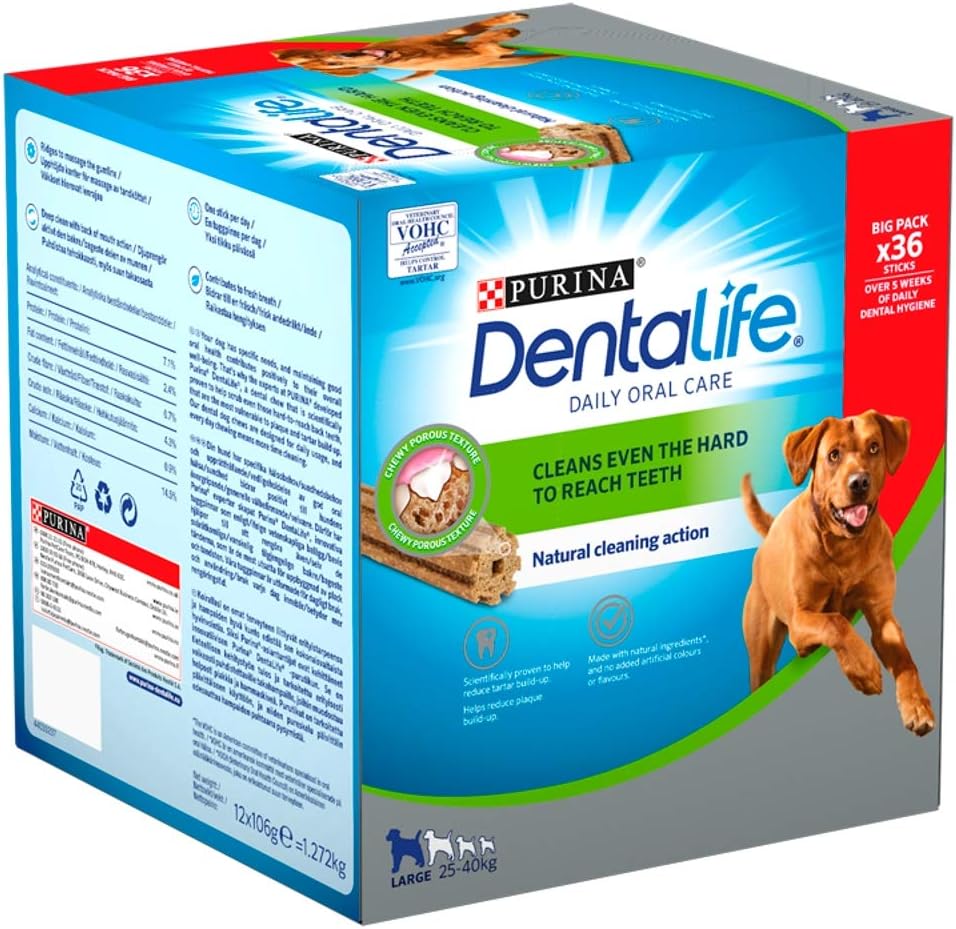 Dentalife Large Dog Treat Dental Chew 4 Stick(Pack of 6)