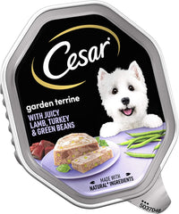 Cesar Terrine Dog Food Lamb, Turkey & Green Beans in Loaf 150g (Pack of 14) - Hungry Tails