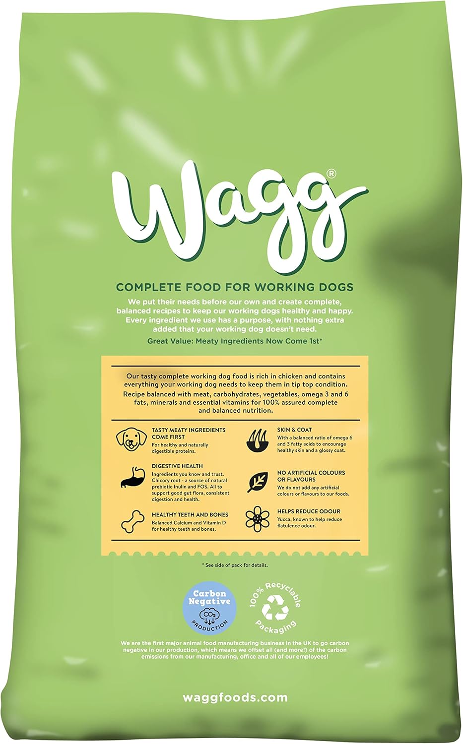 Wagg Active Goodness Vat Free Complete Rich in Chicken & Veg 2kg (Pack of 1) - Hungry Tails