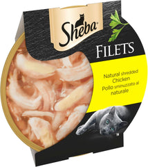 Sheba Fillets Adult Cat Food Tray with Chicken in Gravy 60g(Pack of 32)