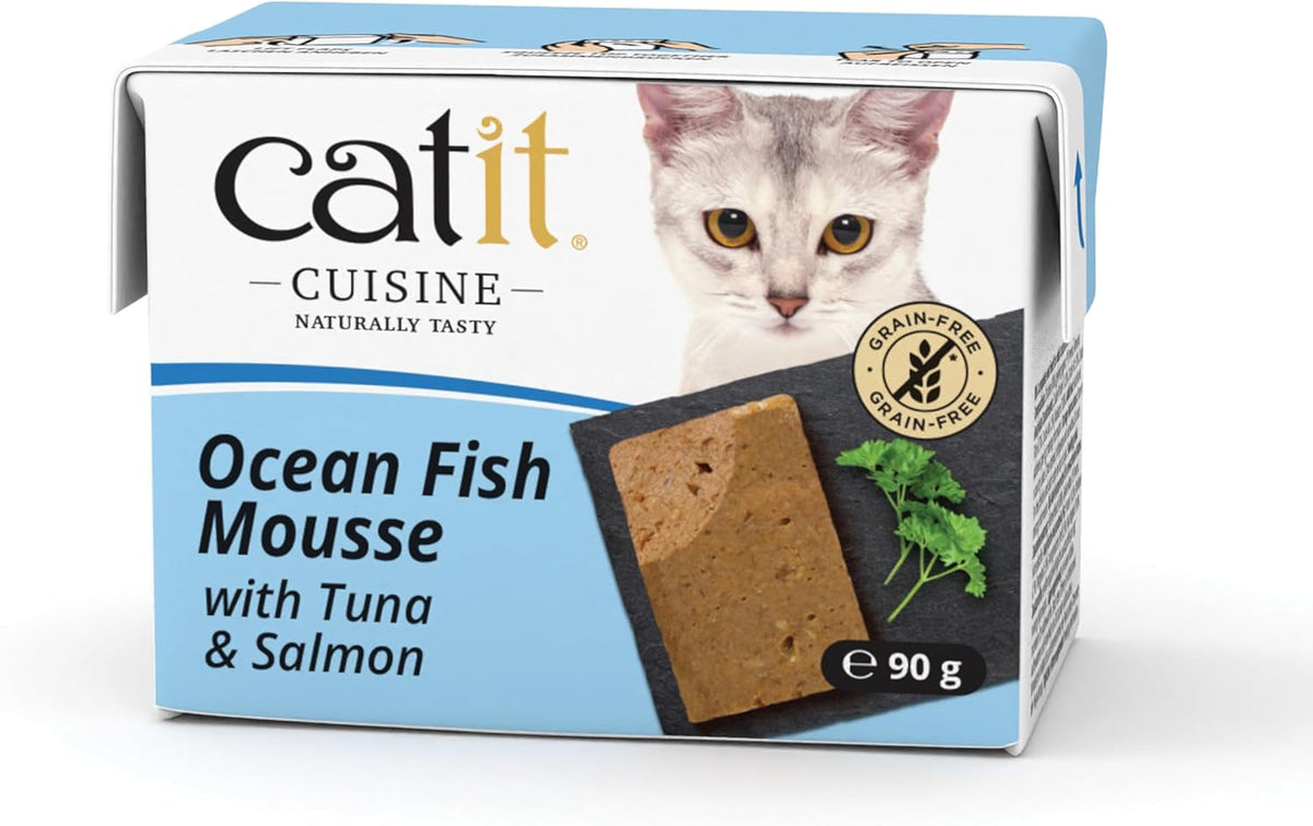 Catit Cuisine Ocean Fish Mousse With Tuna 90g (Pack o f 12)