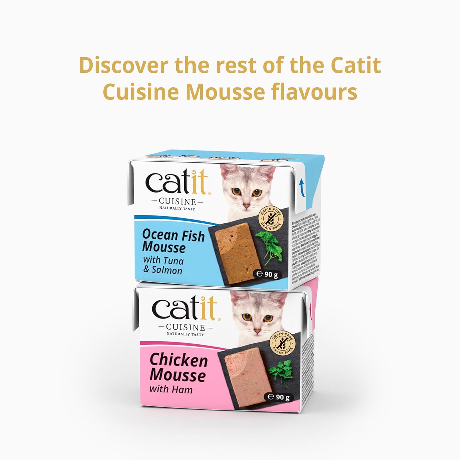 Catit Cuisine Ocean Fish Mousse With Tuna 90g (Pack o f 12)