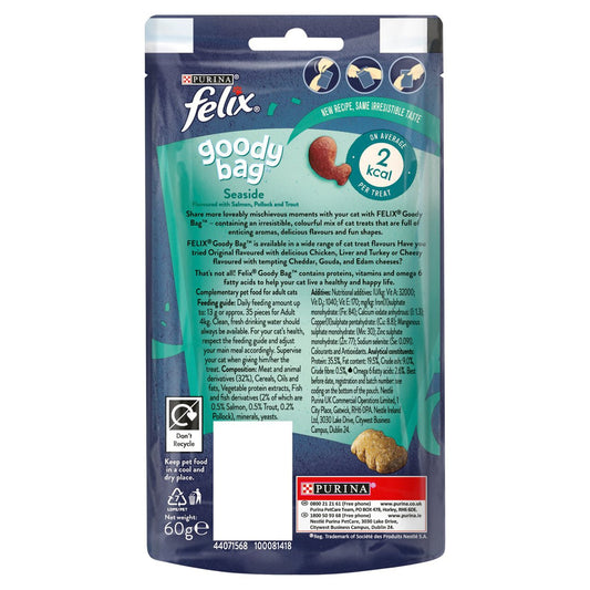 FELIX Goody Bag Seaside Salmon, Pollock and Trout Cat Treats 330g (Pack of 1)