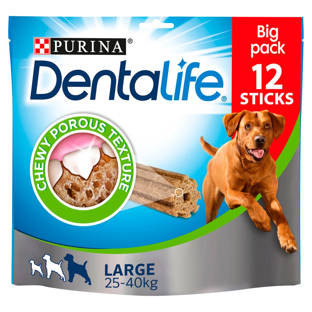 Dentalife Large Dog Treat Dental Chew 12 Stick (Pack of 3)