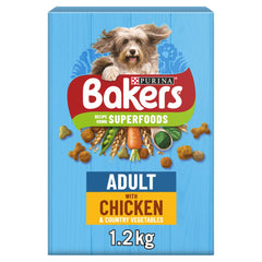 BAKERS Chicken with Vegetables Dry Dog Food 1.2kg (Pack of 1)