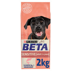 BETA Sensitive Salmon Dry Dog Food 2kg (Pack of 4)