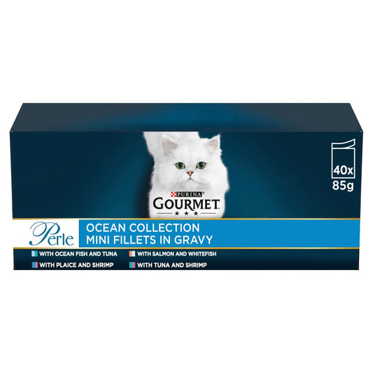 GOURMET Perle Ocean Collection Wet Cat Food 40x85g  (Pack of 1)