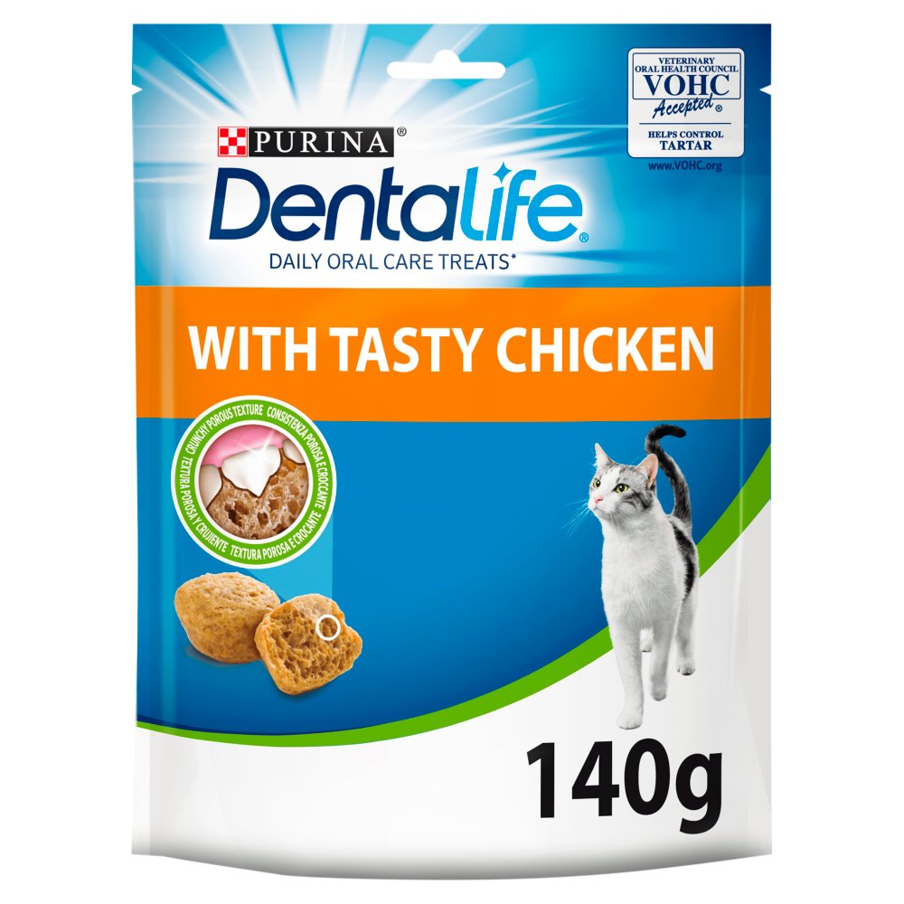 Dentalife Dental Chicken Cat Treats 140g (Pack of 1)