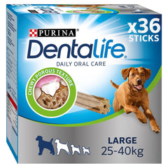 Dentalife Large Dog Treat Dental Chew 36 Stick (Pack of 2)