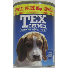 Tex Chicken & Tripe 12X400g (Pack of 12) - Hungry Tails