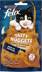 Felix Tasty Nuggets Chicken & Duck Cat Treats 50g (Pack of 8)