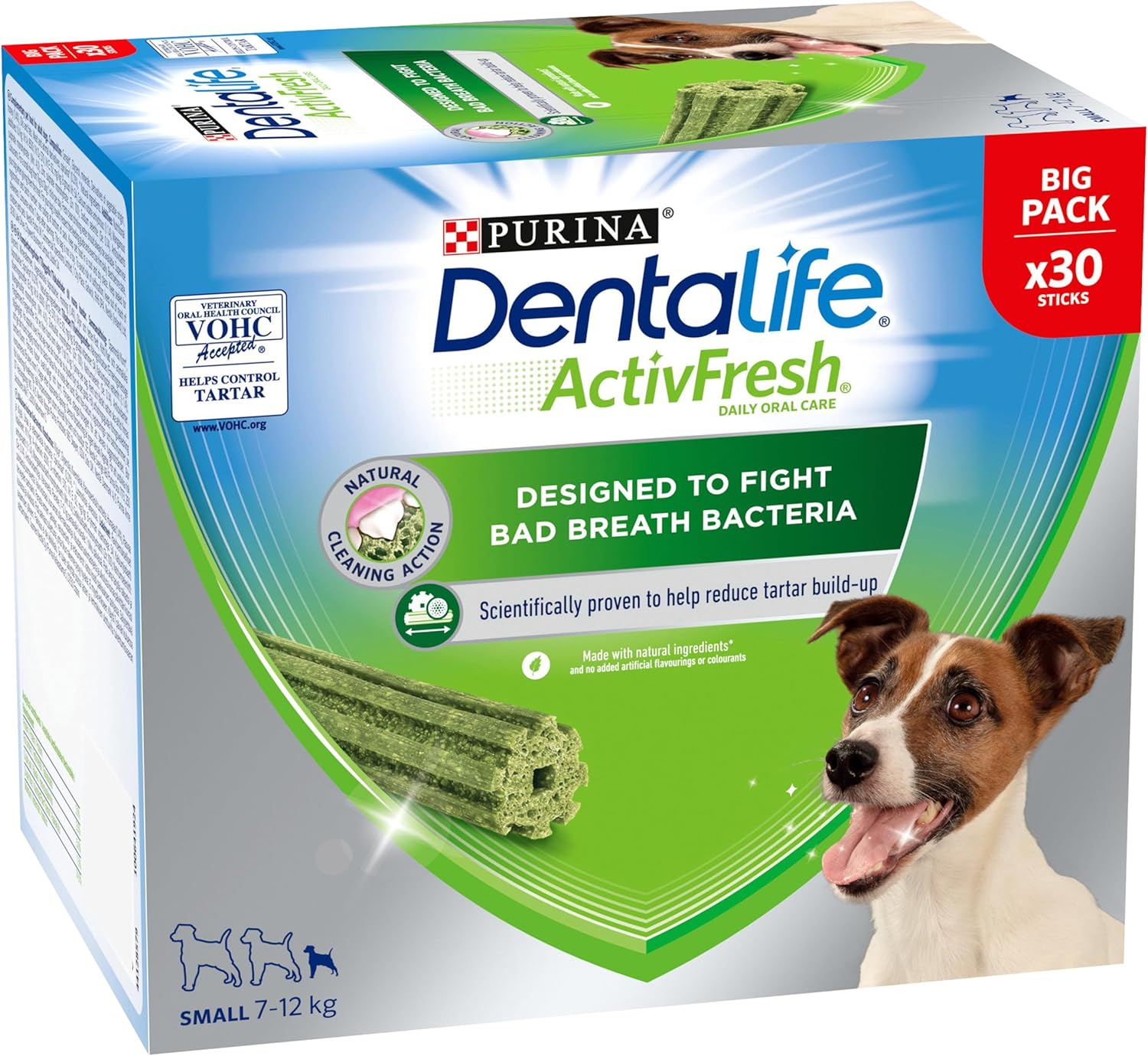 Dentalife ActivFresh Small Dog Treat Dental Chew 30 Stick (Pack of 2)