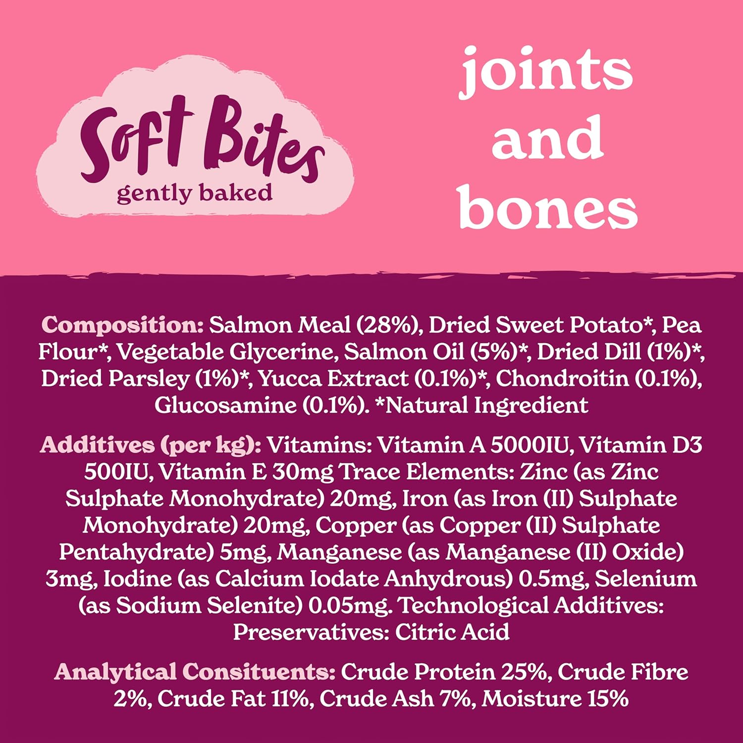 Forthglade Joints & Bones Natural Treats for Dogs Salmon Oil, Glucosamine & Chondroitin 90g (Pack of 8)