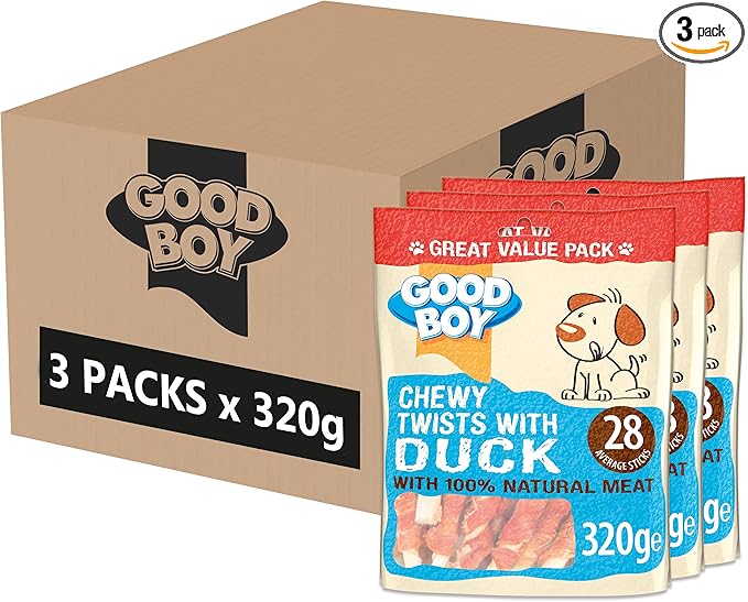 Good Boy Pawsley & Co. Chewy Twists with Duck 320g (Pack of 1)