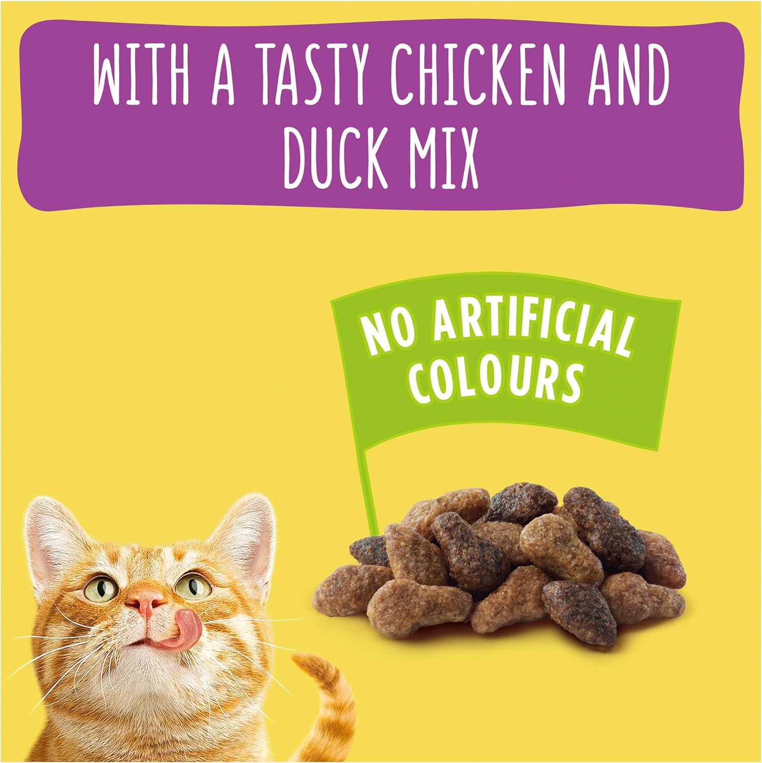 GO-CAT Chicken and Duck Dry Cat Food 340g (Pack of 6)