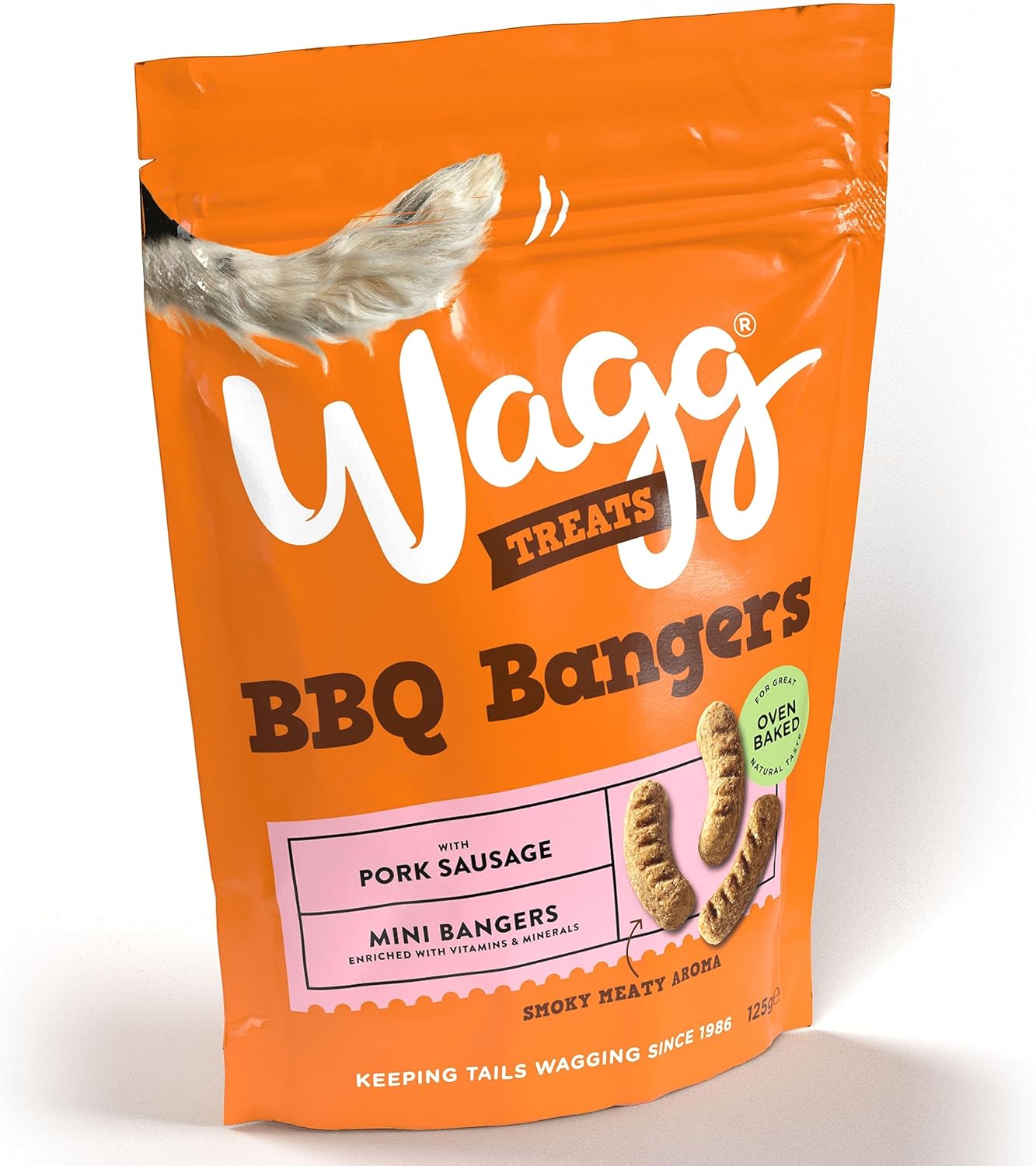 Wagg Treats BBQ Bangers 125g (Pack of 7) - Hungry Tails