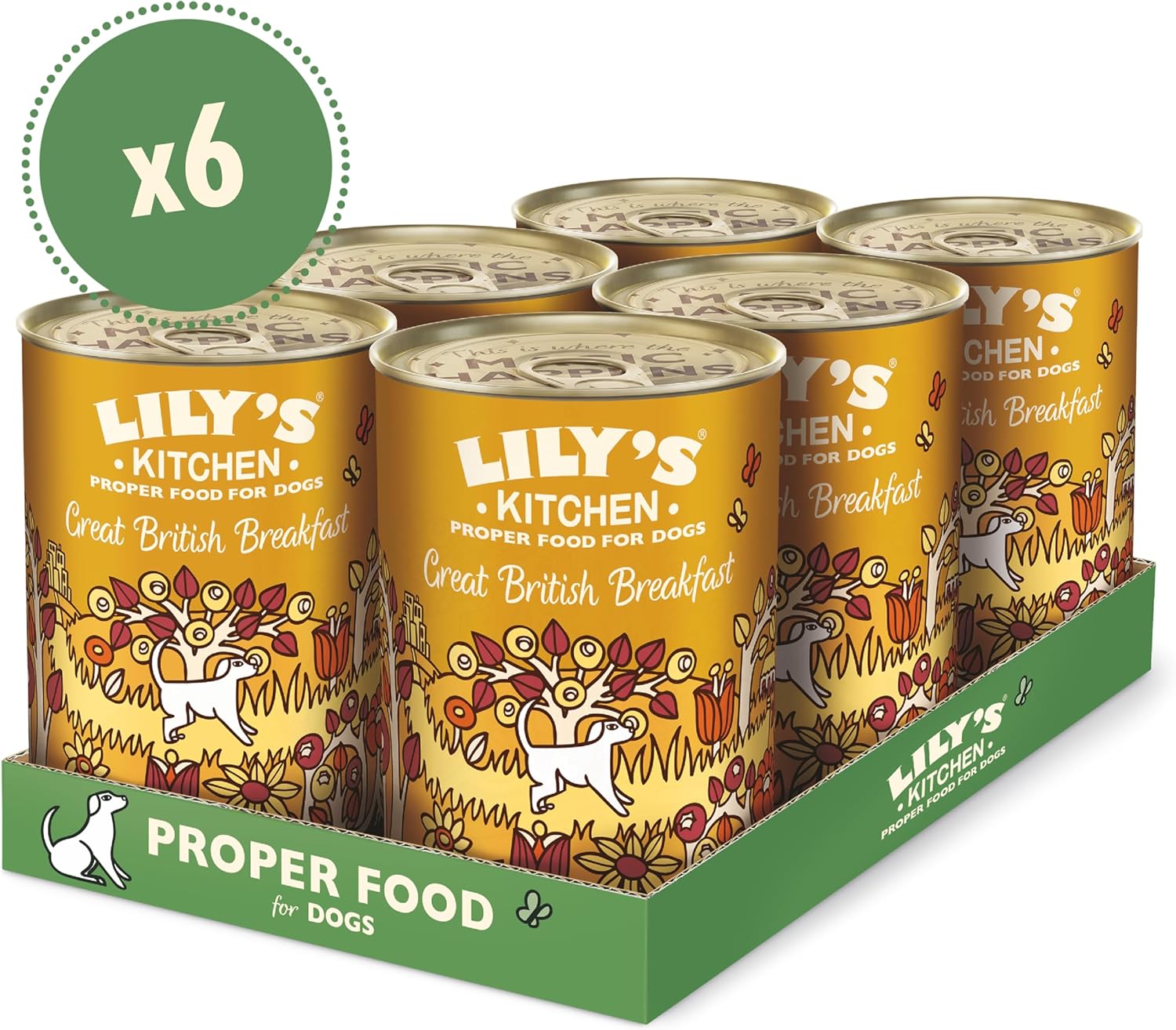 Lily's Kitchen Great British Breakfast Adult Wet Dog Food 400g  (Pack of 6)