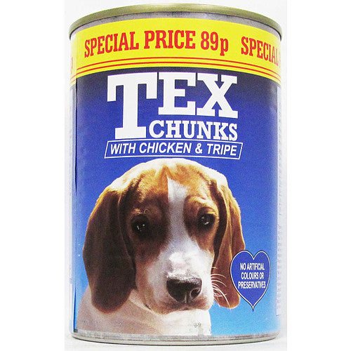 Tex Chicken & Tripe 12X400g (Pack of 12) - Hungry Tails