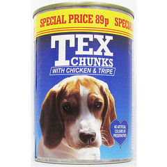 Tex Chicken & Tripe 12X400g (Pack of 12) - Hungry Tails