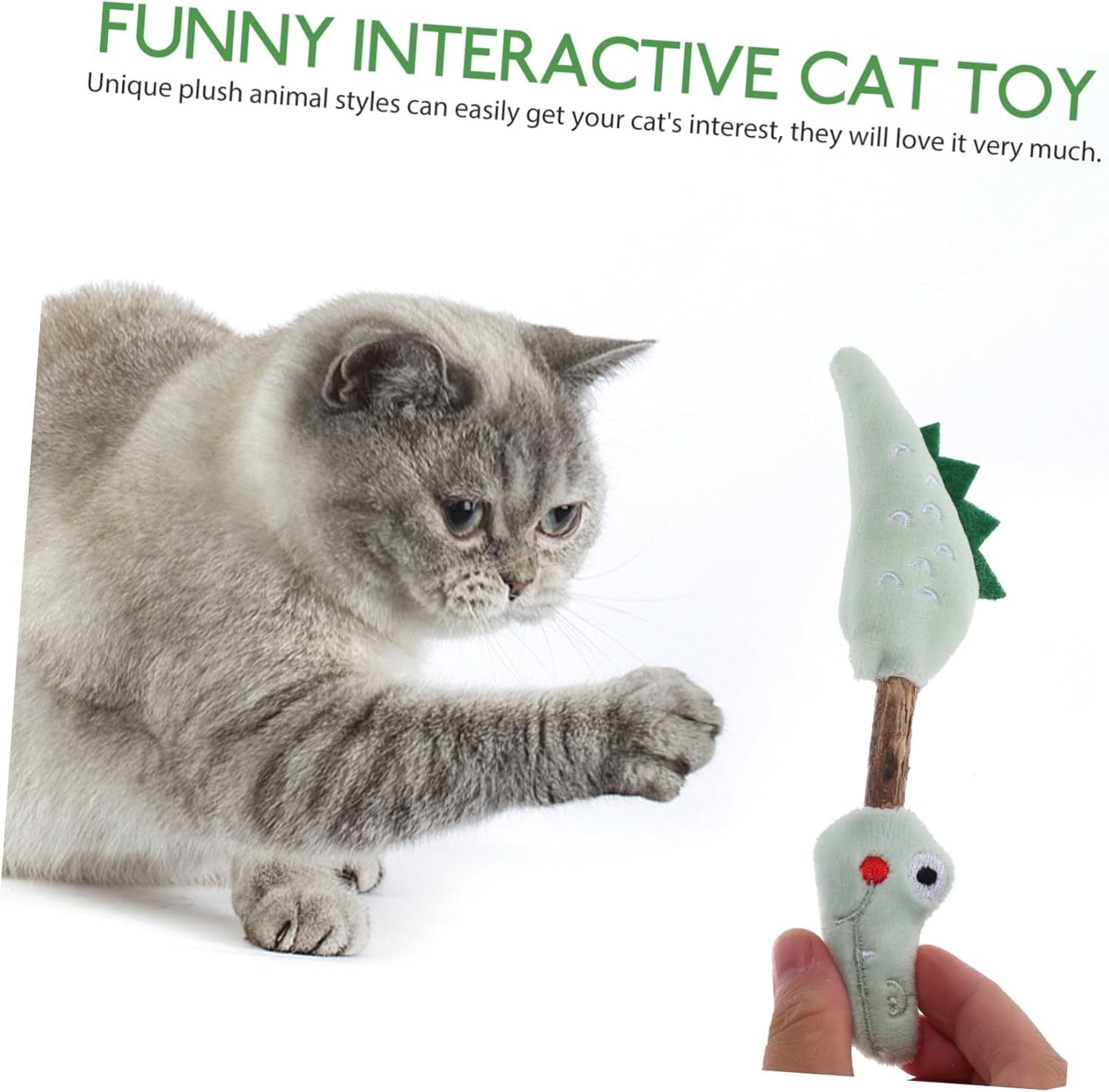 Cat Kitten Toys Teeth Cleaning Toys Silvervine Sticks Cat Silvervine Stick Chew Sticks For Cats Cat Interaction Toys Kitten Plaything Cat Teaser Polygonum Wood The Cat