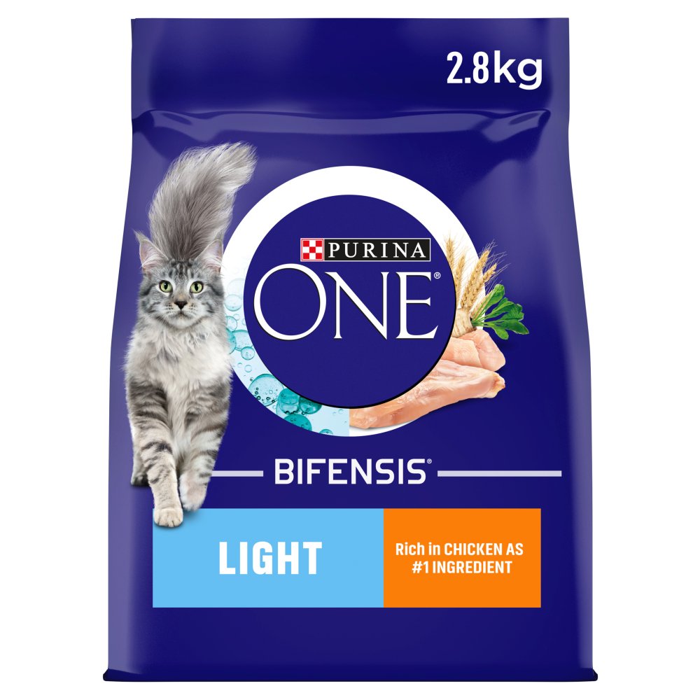 PURINA ONE Light Chicken Dry Cat Food 2.8kg (Pack of 4)