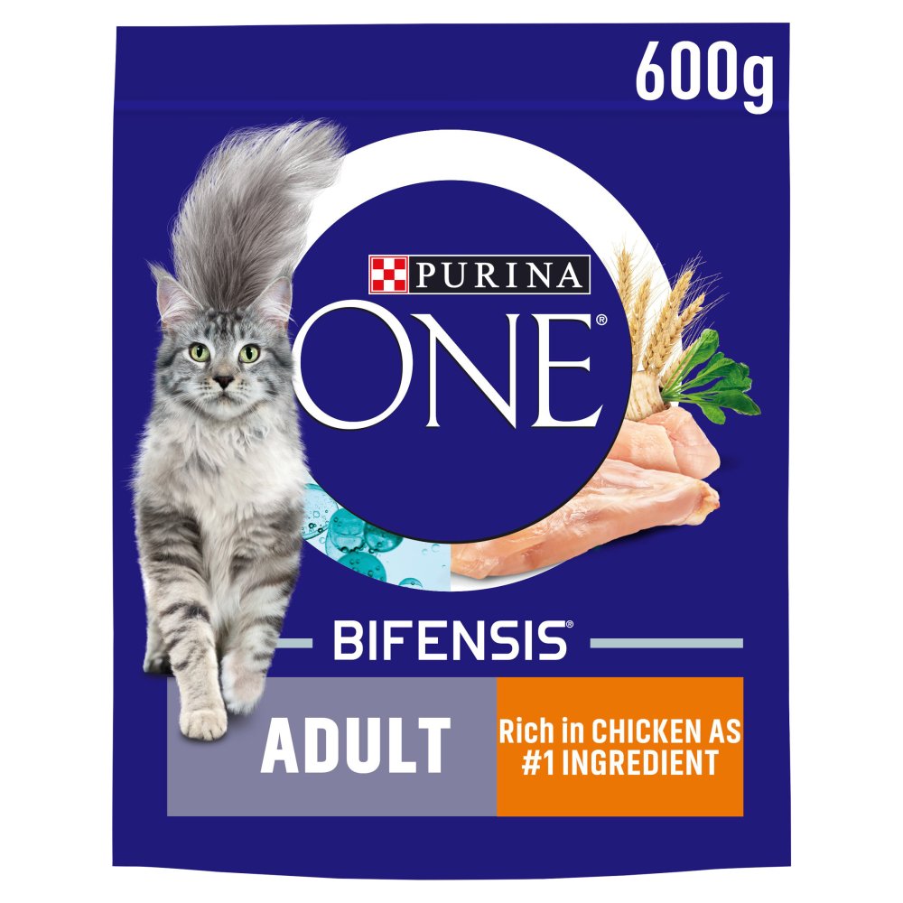 PURINA ONE Chicken Dry Cat Food 600g (Pack of 4) - Hungry Tails