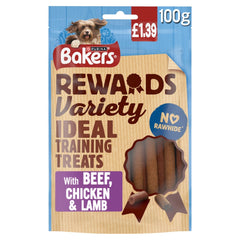 BAKERS Rewards Mixed Variety Dog Treats 100g (Pack of 8)