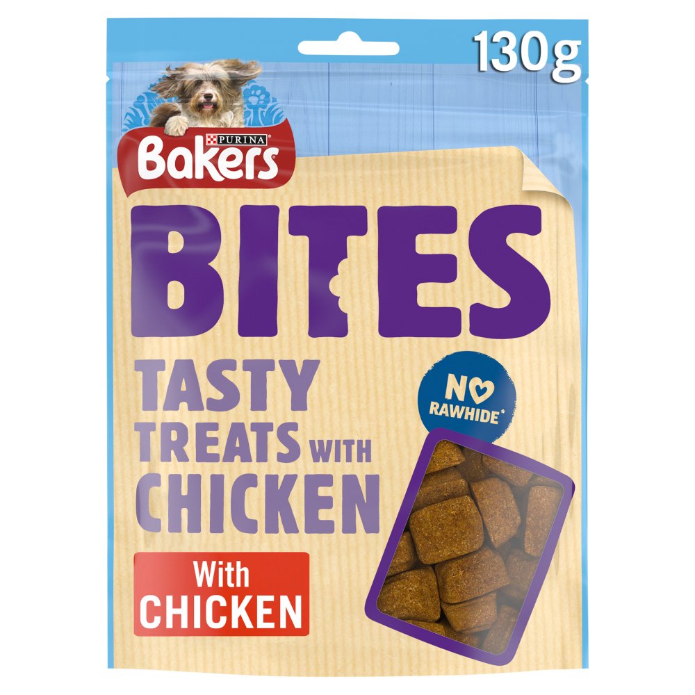 BAKERS Bites Chicken Dog Treats 130g (Pack of 6)