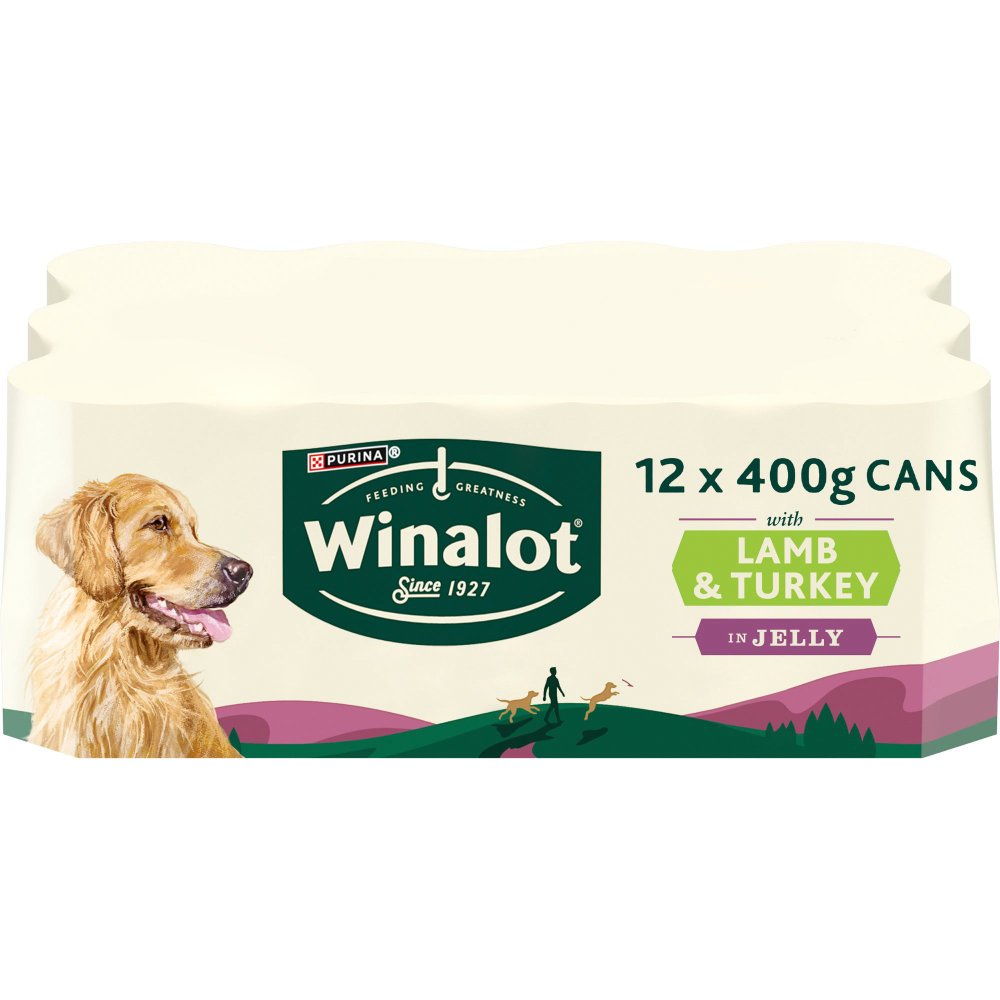 Winalot Lamb & Turkey in Jelly Dog Food 12x400g