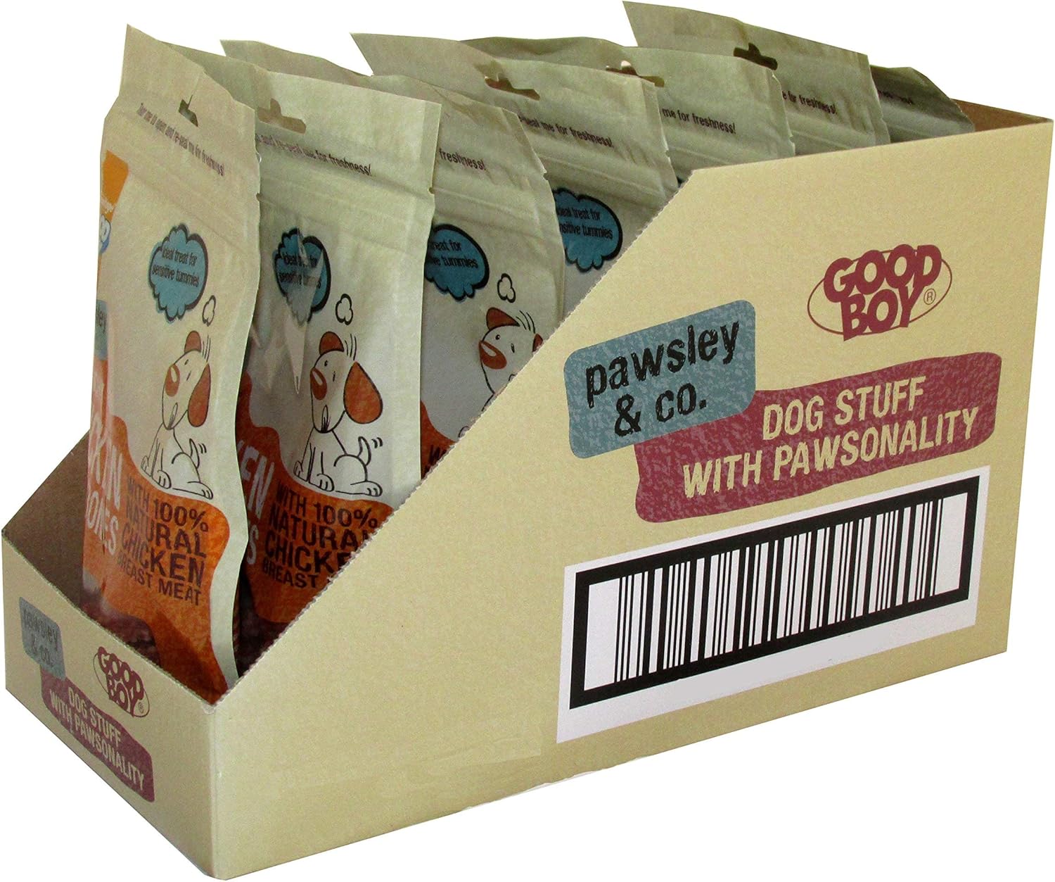 Good Boy Pawsley & Co. Crunchy Chicken & Rice Bones 100g (Pack of 8)