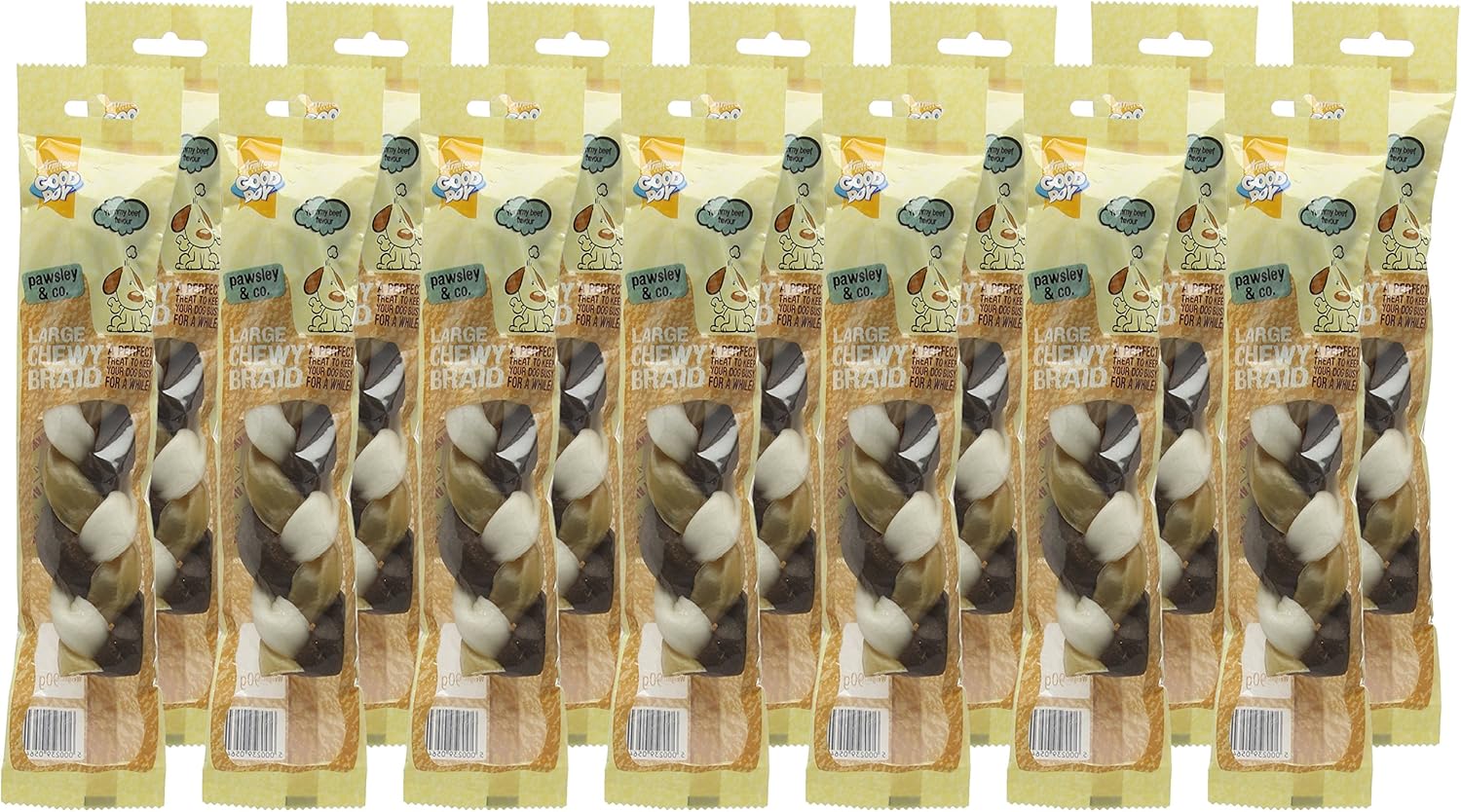 Good Boy Pawsley & Co. Large Chewy Braid 90g  (Pack of 14)