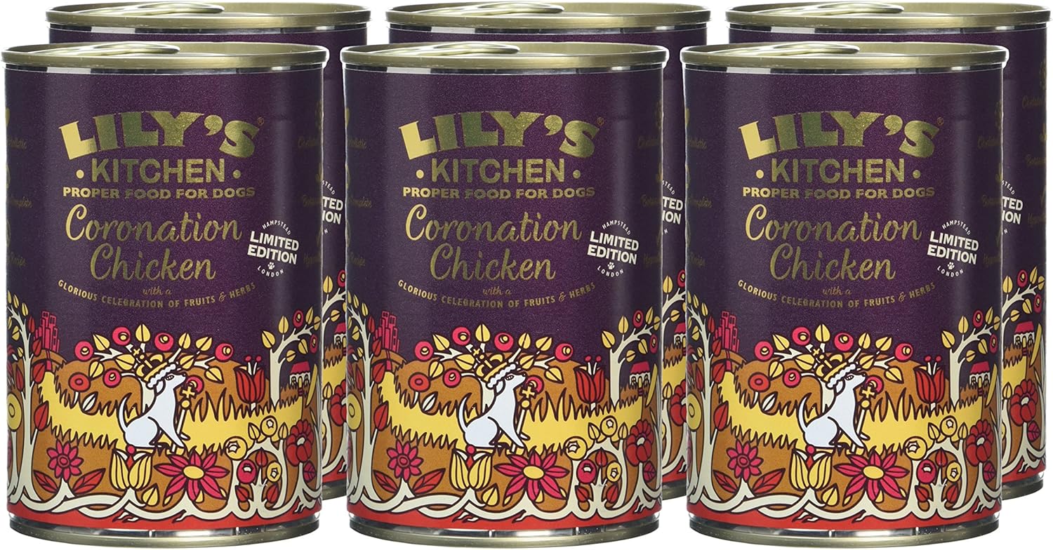 Lily’s Kitchen Coronation Chicken Adult Wet Dog Food 400g (Pack of 6)