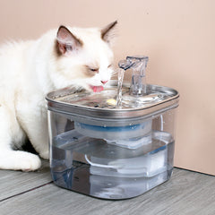 Stainless Steel Pet Drinking Fountain Automatic Water Dispenser with Silent Water Pump for Cat Dog Other Pet