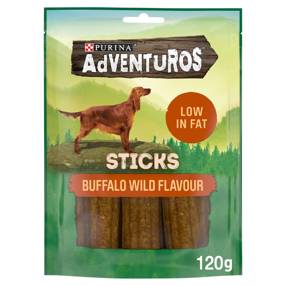 Adventuros Sticks Buffalo Wild Flavour 120g (Pack of 6) 